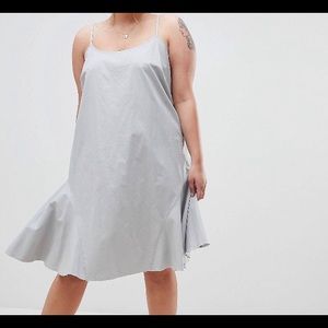ASOS Trapeze Swing Lace Up Back Midi Sundress
